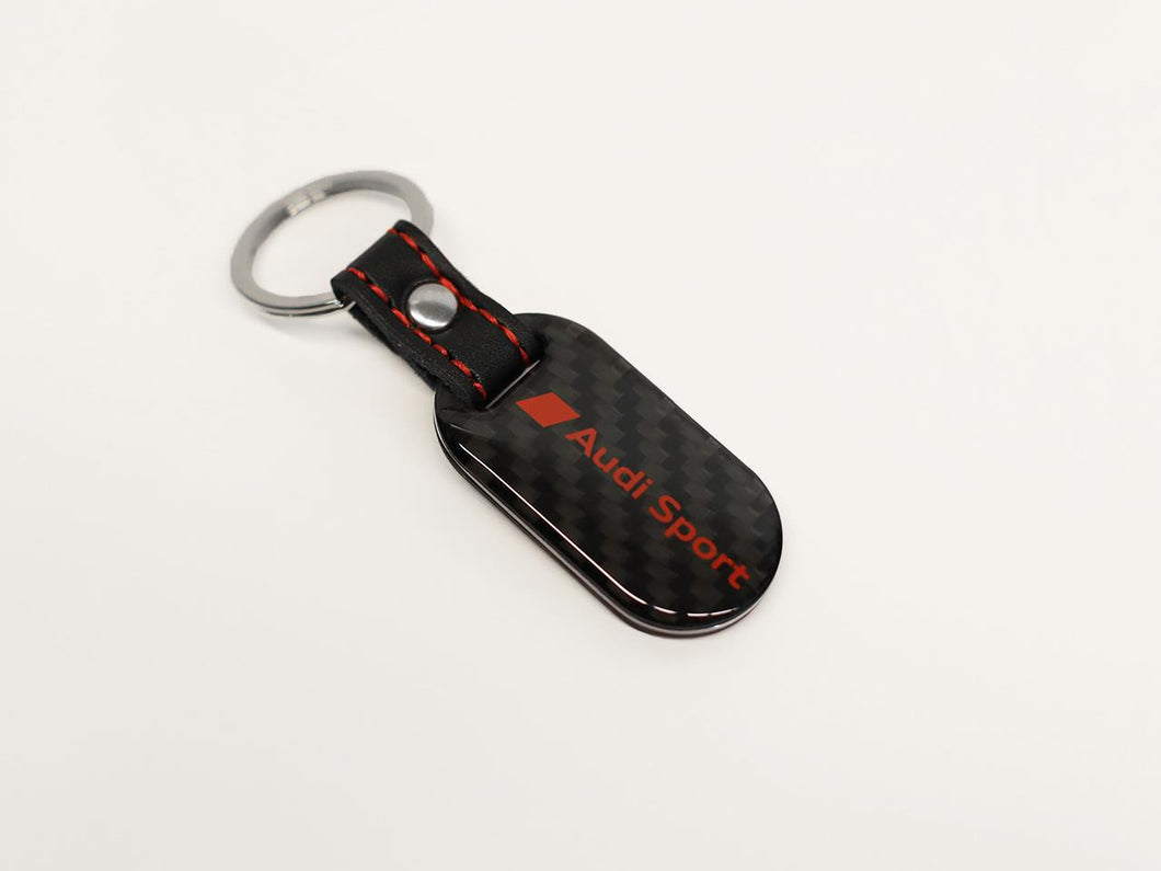 Audi Sport Carbon Fiber Key Chain