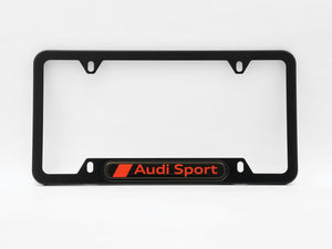 Audi Sport License Plate Frame (Black Powdercoat)